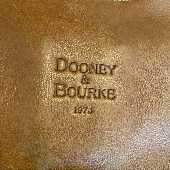 Dooney & Bourke 1975 Hobo Bag Baguette Purse Soft Leather Vintage Bohemian Brown - Picture 2 of 14